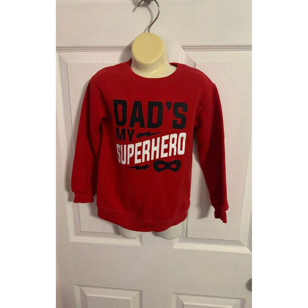 Garanimals Sweatshirt. "Dad's My Superhero". Size 5T.